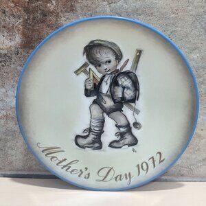 Schmid Hummel Mothers Day 1972 Limited Edition Decorative Wall Hanging Plate